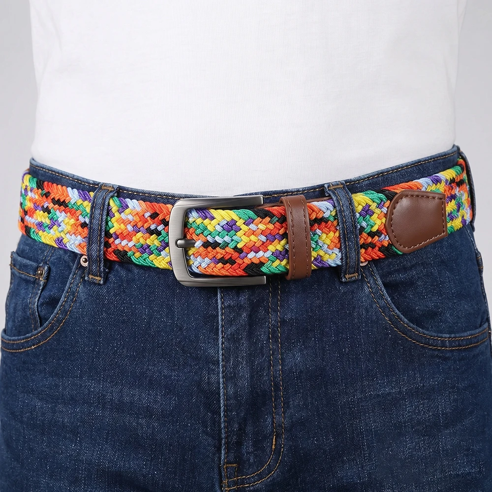 Fashion Clothing Accessories Unisex Elastic Band Belt High Quality Women's Casual Wear Coat Belt Personalized Men's Color Belt