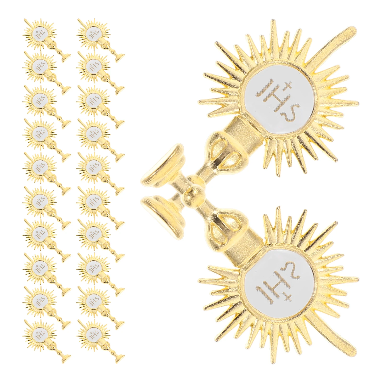 

24Pcs Holiday Topper Decoration Vintage Style Religion Ornaments for Church Party Cake Decorations Festive Atmosphere Props