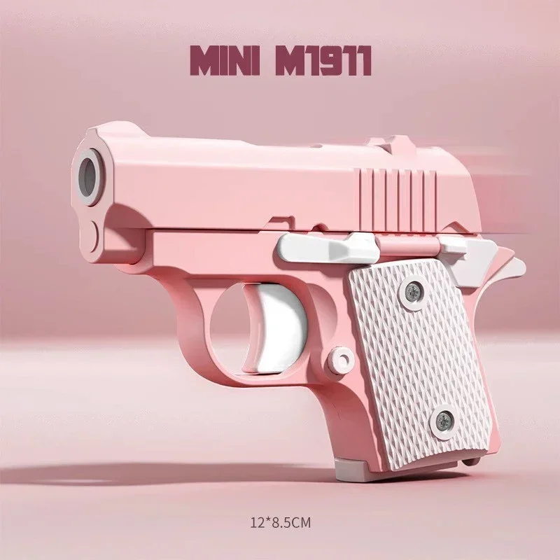 

Детский 3D мини-модель пистолета 1911, ручные игрушечные пистолеты для мальчиков, детские игрушечные пули без огня, пусковая установка с резиновой лентой, коллекция подарков
