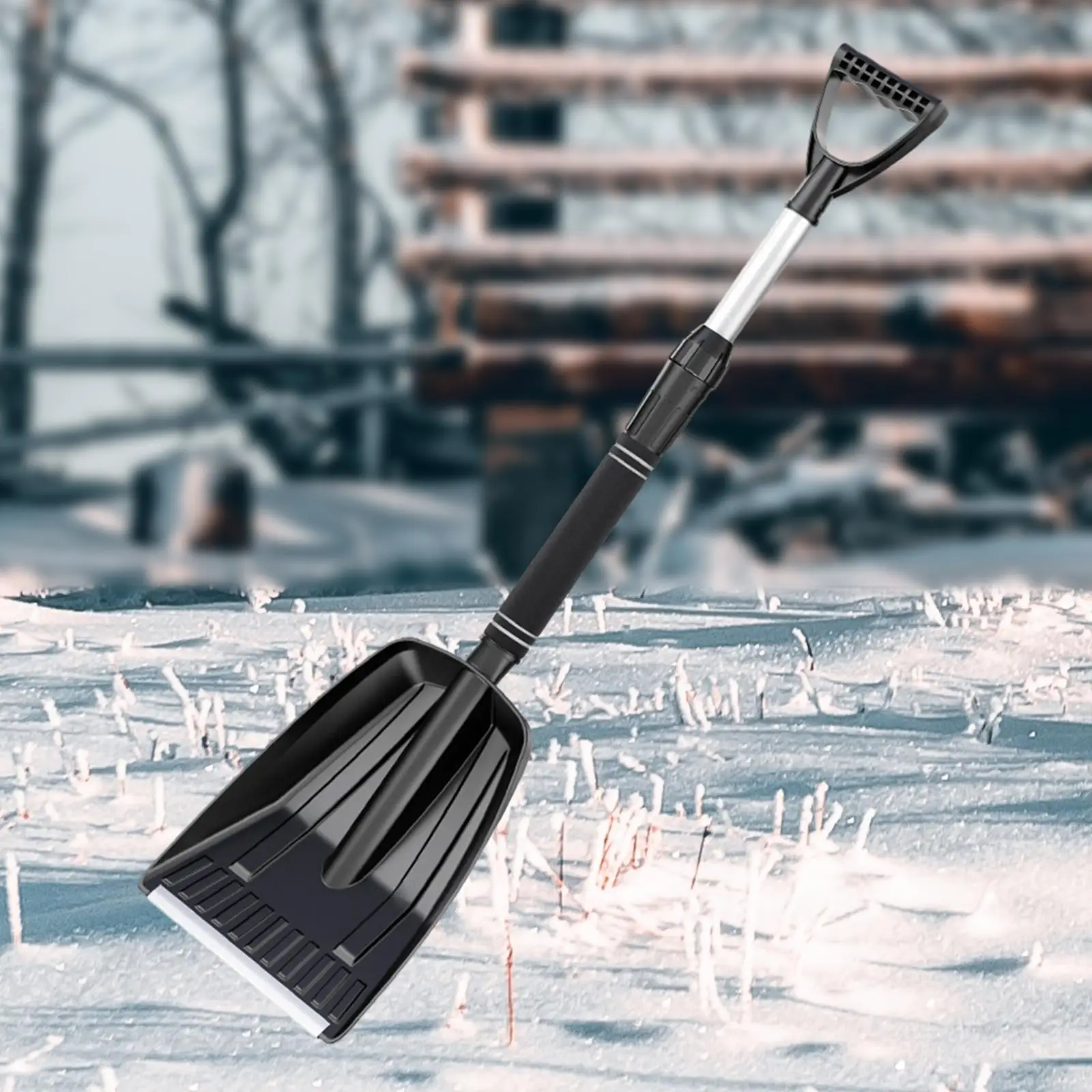 Snow Shovel Portable Winter Car Accessories Window Cleaning Multifunctional Removable for Garden Outdoor Suvs Trucks Beach