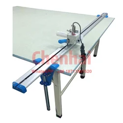 Installation support Electric Round Knife Cloth End edge Cutter Apparel Fabric Roller blinds End Cutting Table Machine