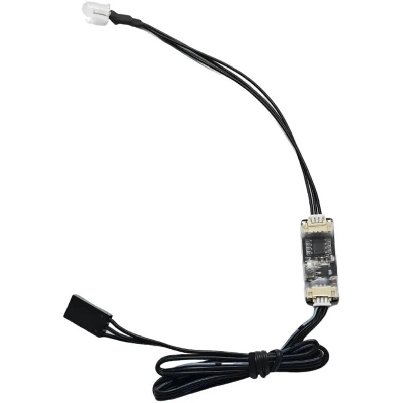 T23C DC 5-8.4V Tailpipe Light For RC For Car Model 5Mm Lamp Beads 25.8X10.3X4.5Mm Controller With Signal Cable DIY Accessories