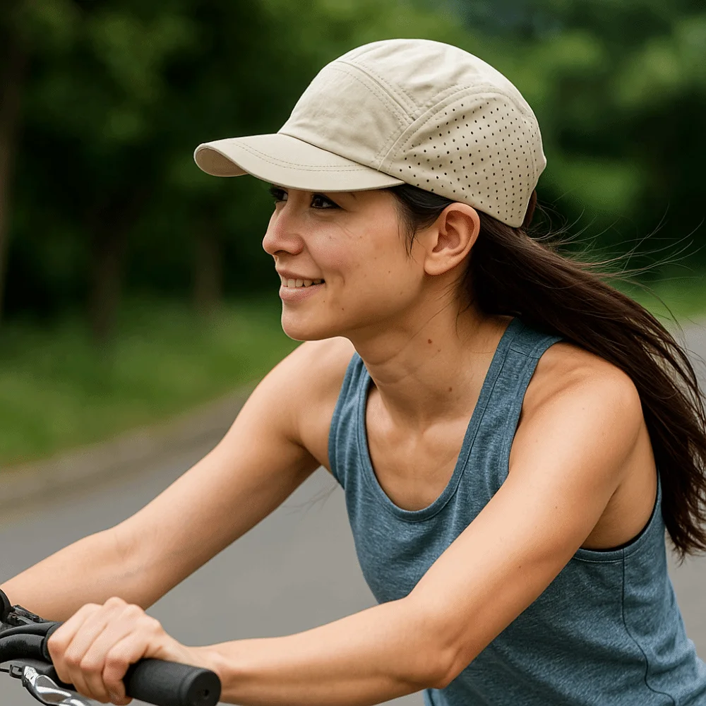 

Бейсболки из дышащей сетки из полиэстера с короткими полями, быстросохнущие тонкие солнцезащитные кепки, повседневные регулируемые кепки
