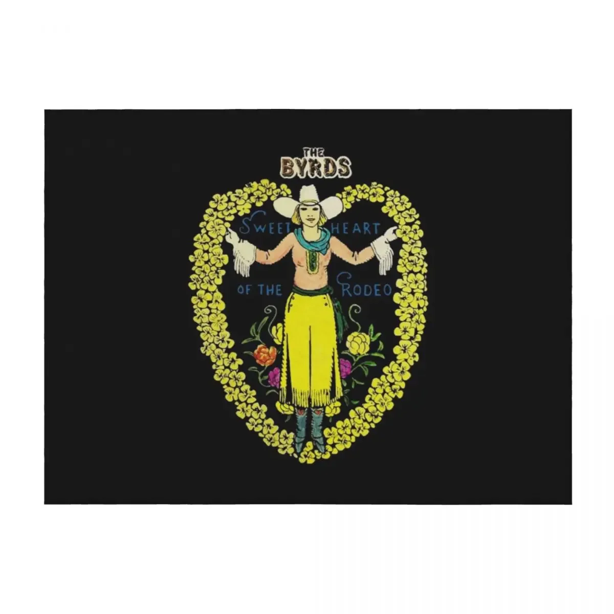 

The Byrds Sweet Heart of the Rodeo Throw Blanket blankets and throws Decoratives Decorative Sofas Luxury St Blankets