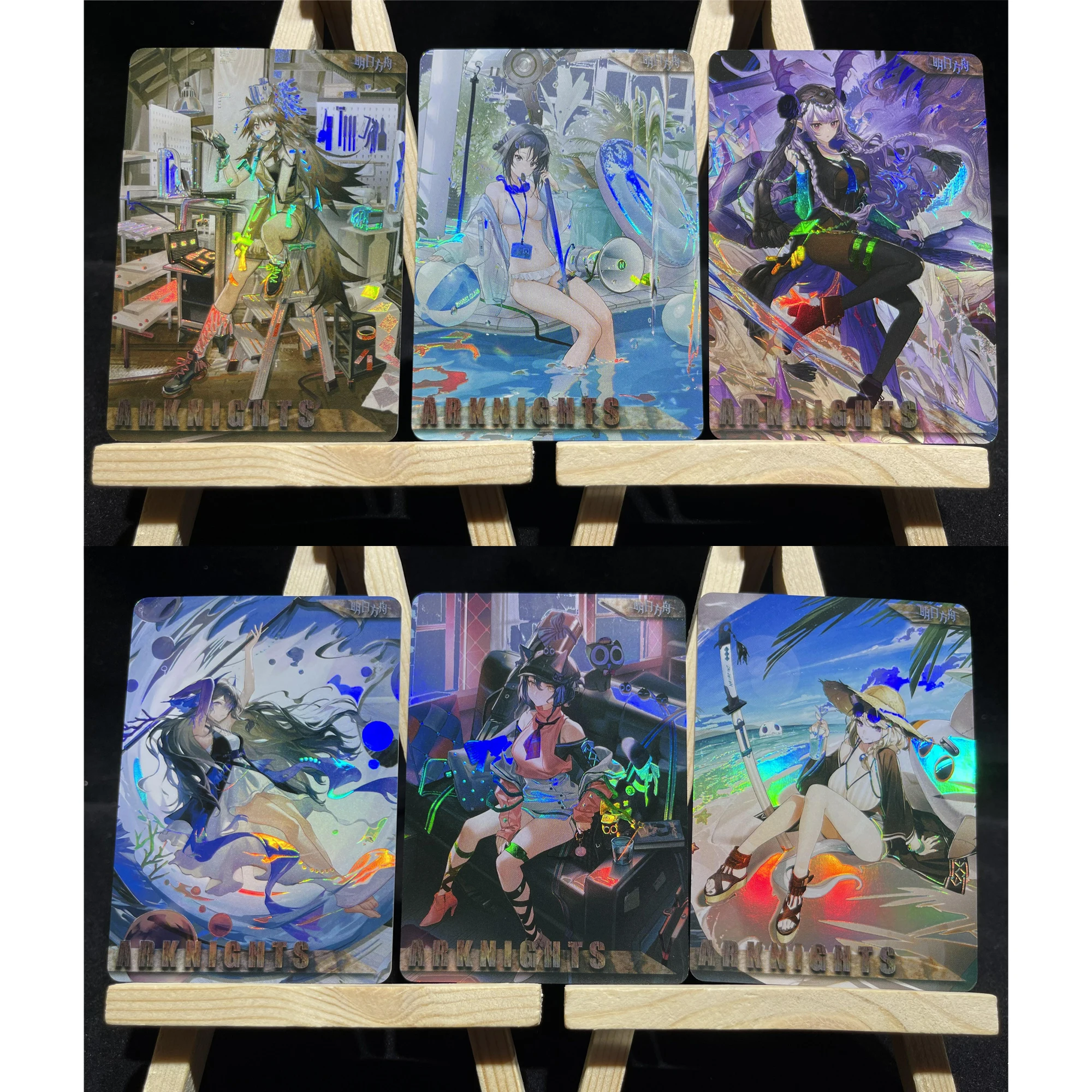 

9Pcs/set Arknights Flash Card Grani Penance Meteor Classic Game Anime Collection Card Diy Gift Toy