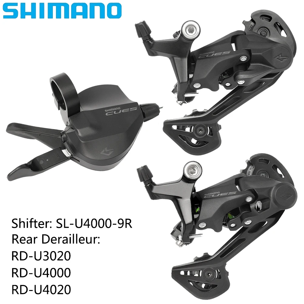 SHIMANO CUES 9 Speed Derailleur U4000 U3020 U4020 Shifter Rear Derailleur for Mountain Bike Original Bicycle Parts