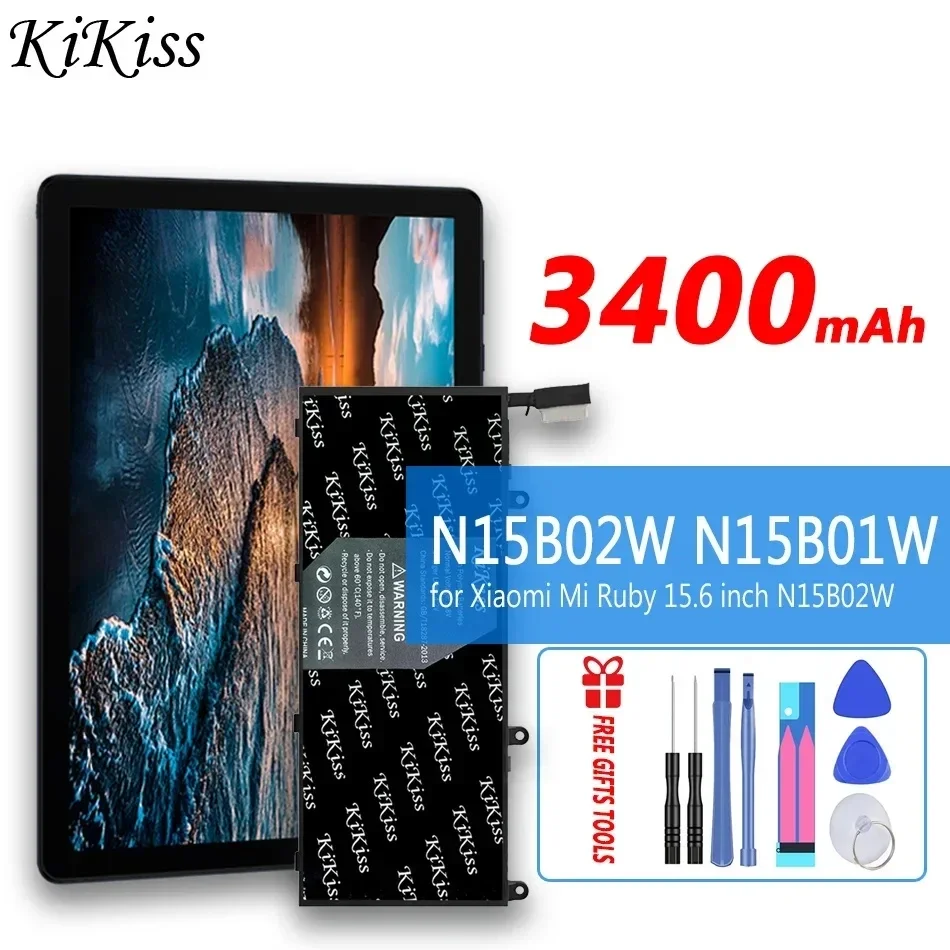 3400mAh KiKiss Battery N15B01W for Xiaomi Mi Ruby 15.6 inch Timi TM1703 TM1802-AD/N/C Notbeook N15B02W