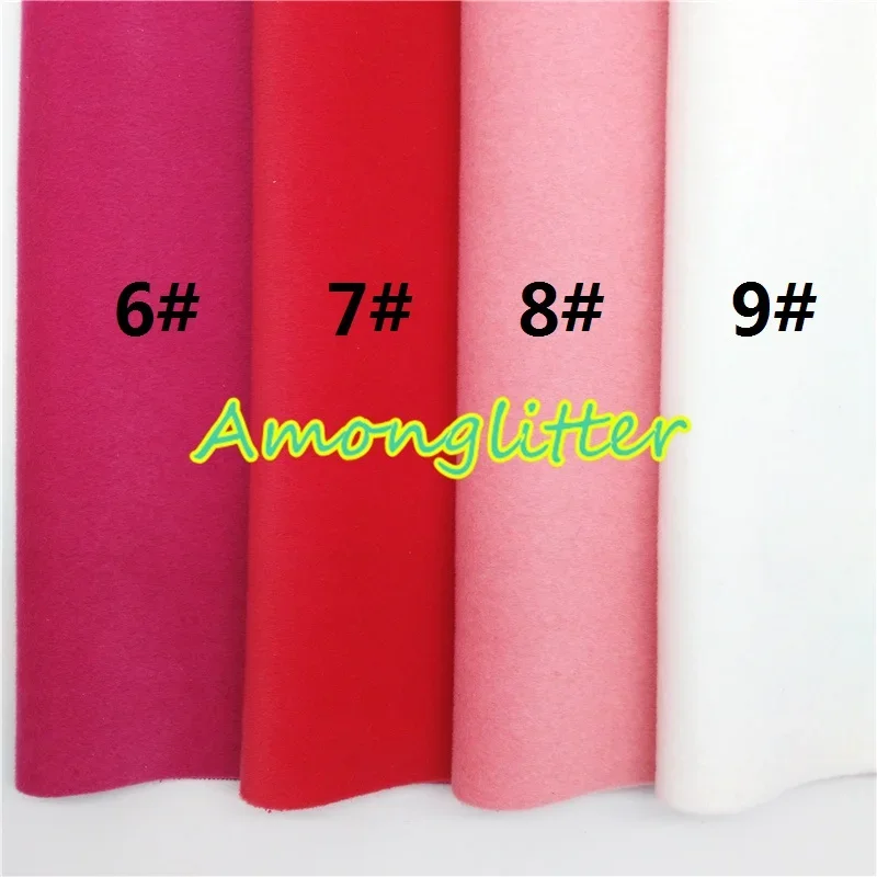 Amonglitter Wholesales Leather Supplier Color Matching Suede Synthetic Faux Fabric Leather Sheets For Bows DIY 21x29cm MB068