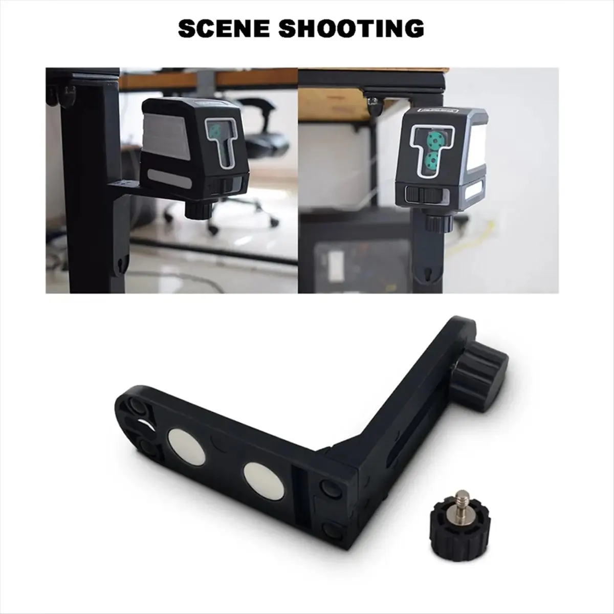 HOME USE-A L-Shaped Multifunctional Wall Bracket Magnetic Level Accessory Bracket Wall-Mounted Instrument Wall Mount