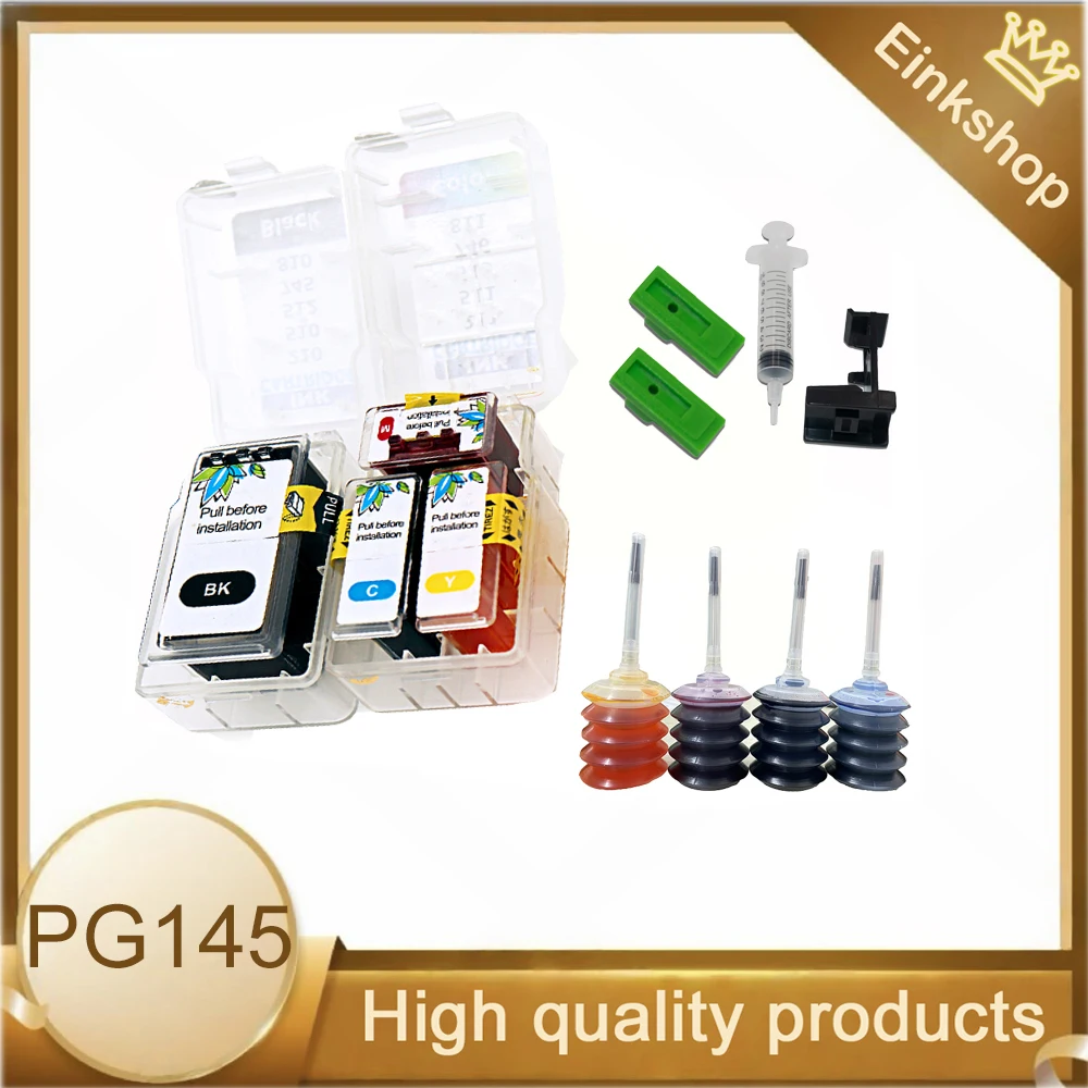 

Einkshop PG145 CL146 Комплект для заправки смарт-картриджей PG145 CL146 для Canon Pixma MG2410 MG2510 TS3110 IP2810 MG2910 MG3010