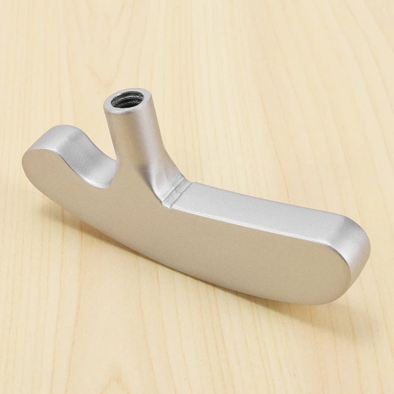 Zinc Alloy Golf Practice Putter Head Silver Head Double Two-Way For Left/Right Handed Golf Training Tool