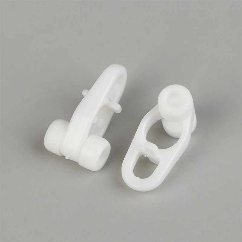 NEW 50pcs Of Lightweight Curtain Rail Sliding Wheel Hook Type Universal Straight Rail Curved Rail Slider Curtain Hook Ring