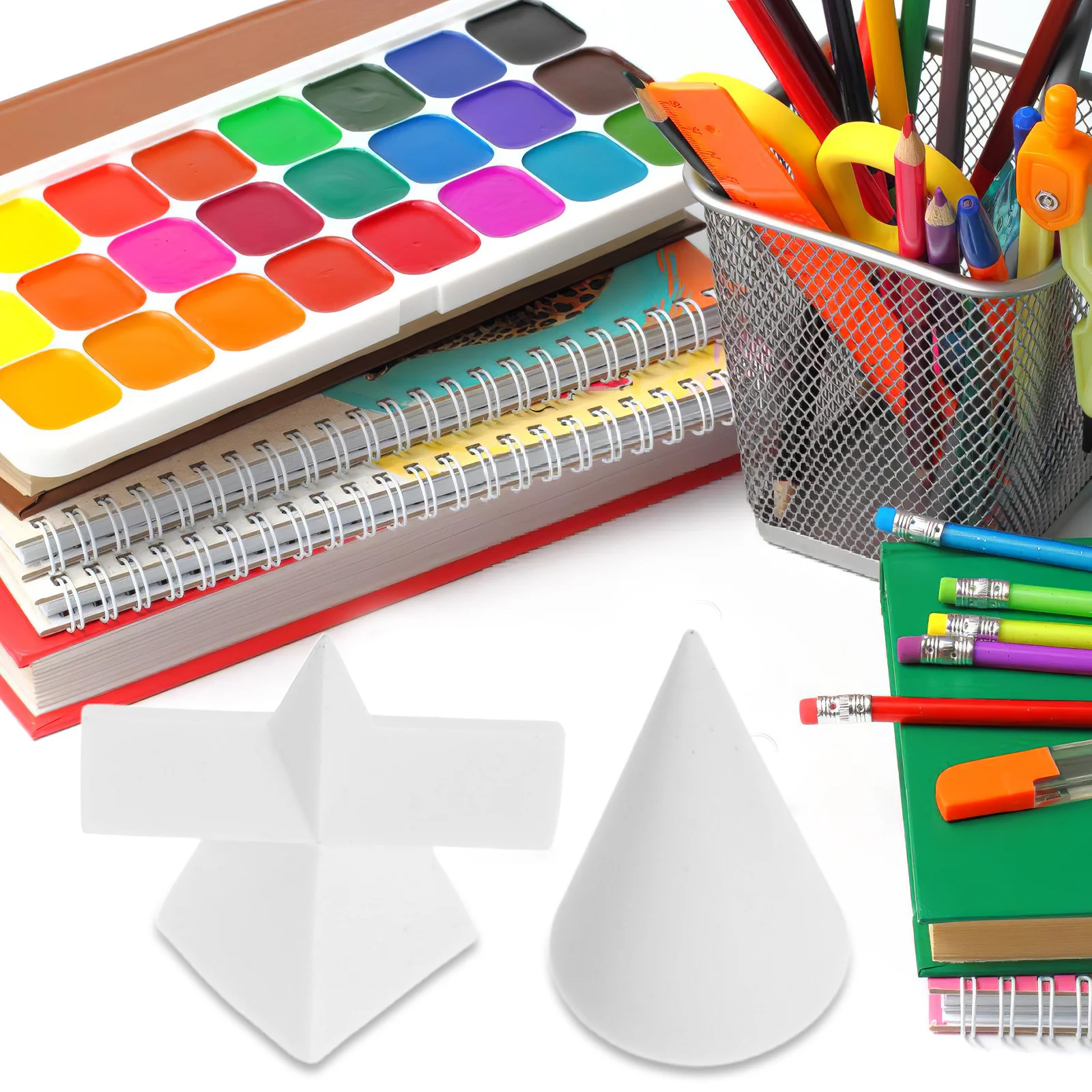 

5Pcs Geometry Sketch Props Resin Craft Simulation Gypsum Set Creative Home Office Decor Sketch Practice Supplies