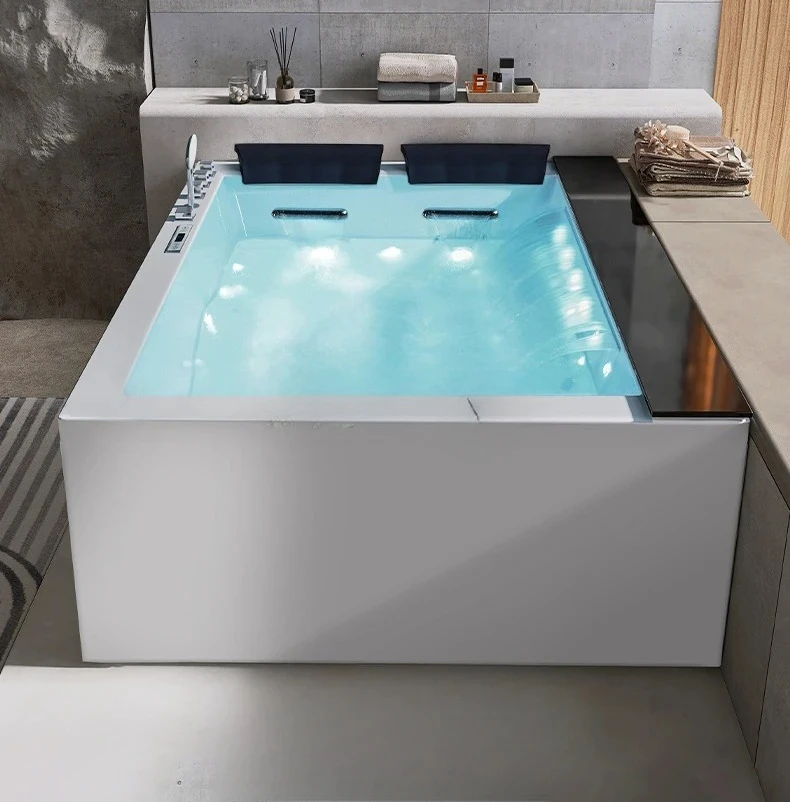 

Акриловая двойная пара серфинга-массажа, термостатическая водопадная ванна