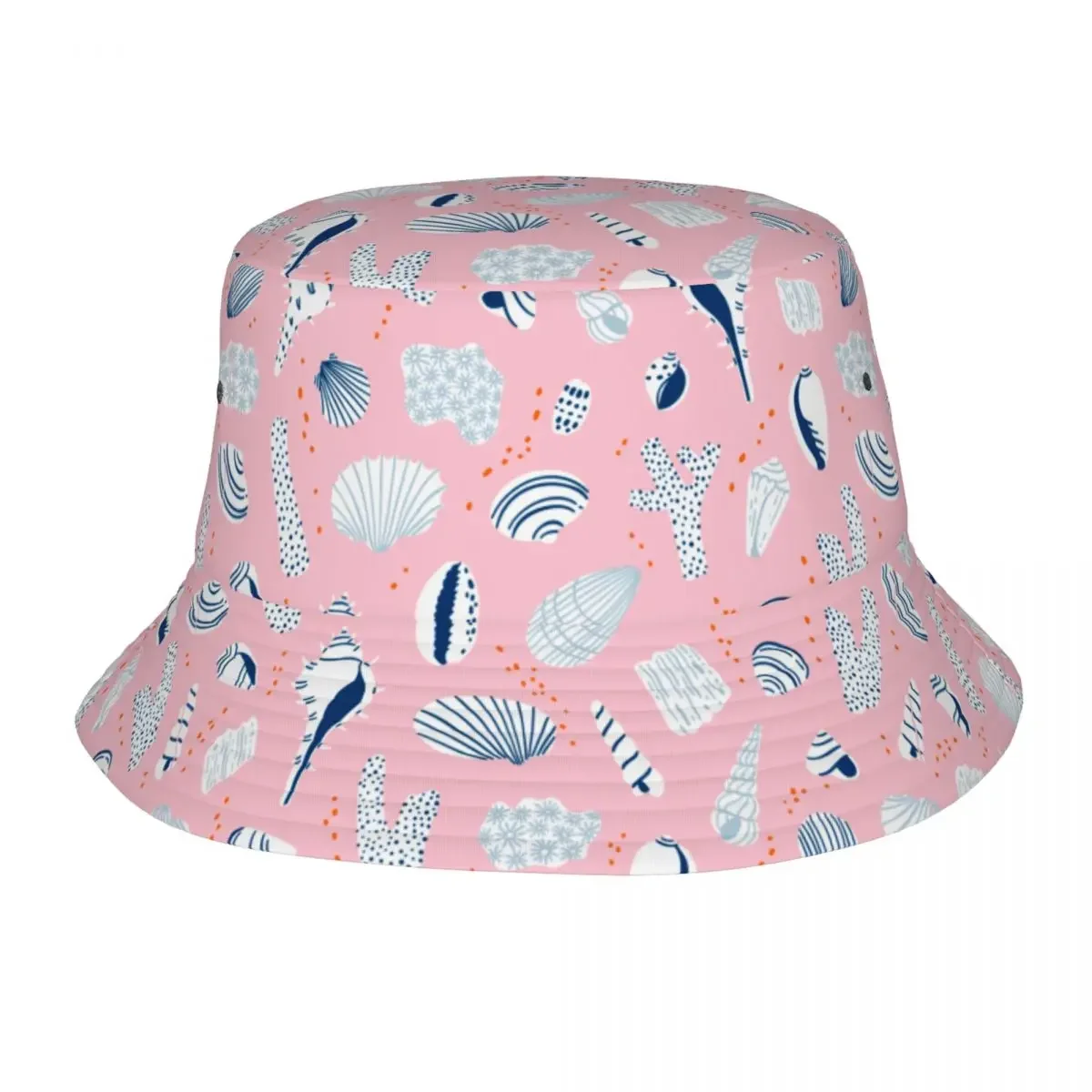 

Панама с розовыми ракушками, летняя пляжная шляпа, товары, кепка для морской рыбалки, океана, уличная панама для подростков, упаковочная