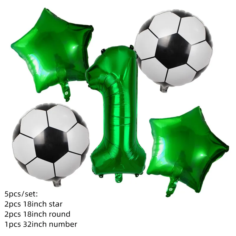 Fußball Fußball Geburtstag Party Dekoration Einweg Geschirr Tischdecke Ballon Banner Kuchen Topper Geschenk Kind Spiel Party Supplie – Detail 10