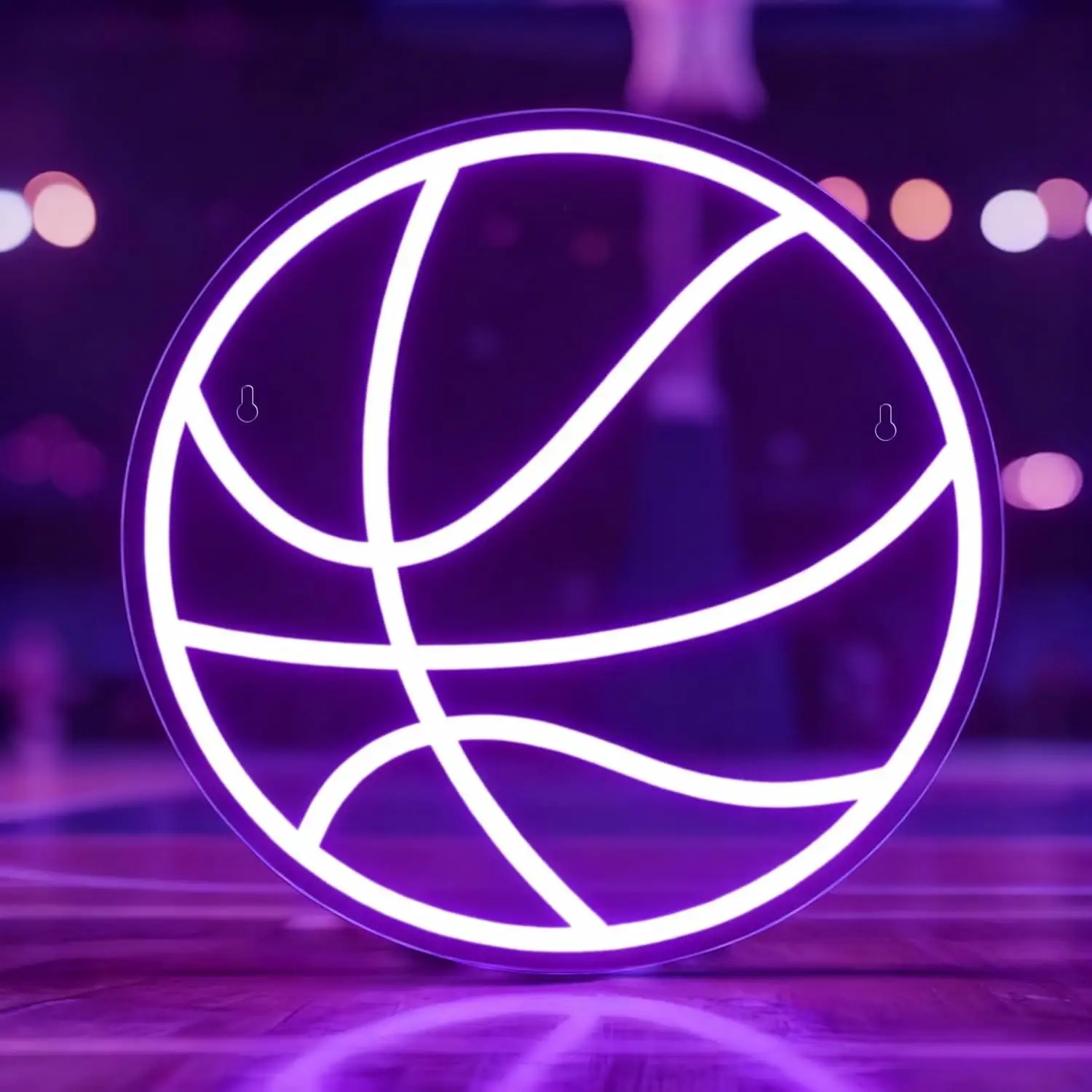 Basketball Neon Sign for Wall Decor Basketball LED Lights Sign for Boy Bedroom Game Room Shop Decor Gift for Basketball Fans