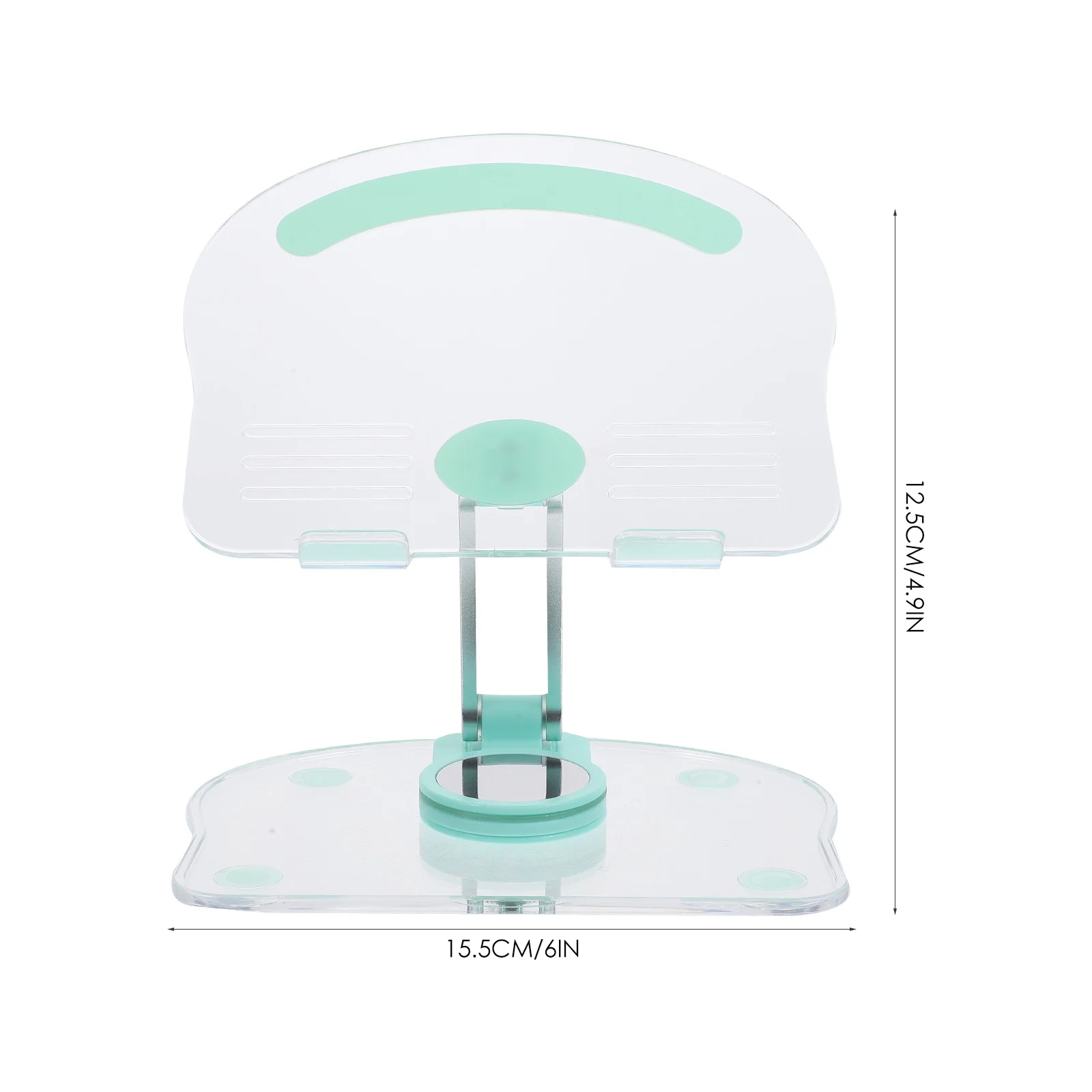 Adjustable Acrylic Tablet Stand Rotatable Non-Slip Holder for Desk Office Kitchen Gaming Video Reading Tablet Bracket Organizer