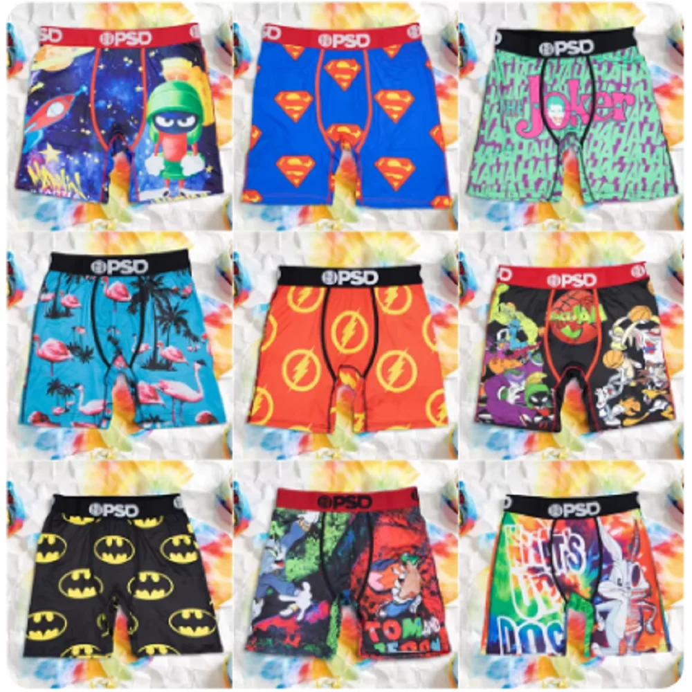 Sexy Men Underwear Boxers Printed Man Boxershorts Summer Breathable Men's Panties Lingerie Plus Size Men Boxer Briefs Underpants