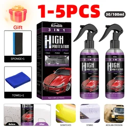 3 in 1 100ml Car Nano Ceramic Coating Car Nano Spray Car Scratch Repair Body Compound Scratch Repair Auto Ceramic Coating Spray