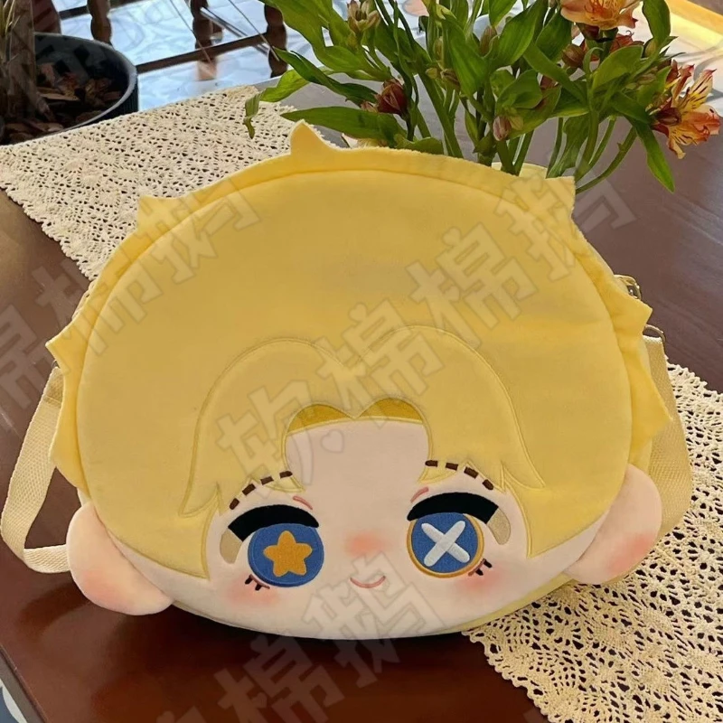 Tas Selempang Lucu Mike Morton dari Anime Game Identity V Acrobat Kawaii Face Cosplay Lolita Girl Itbag, Koleksi Hadiah untuk Penggemar