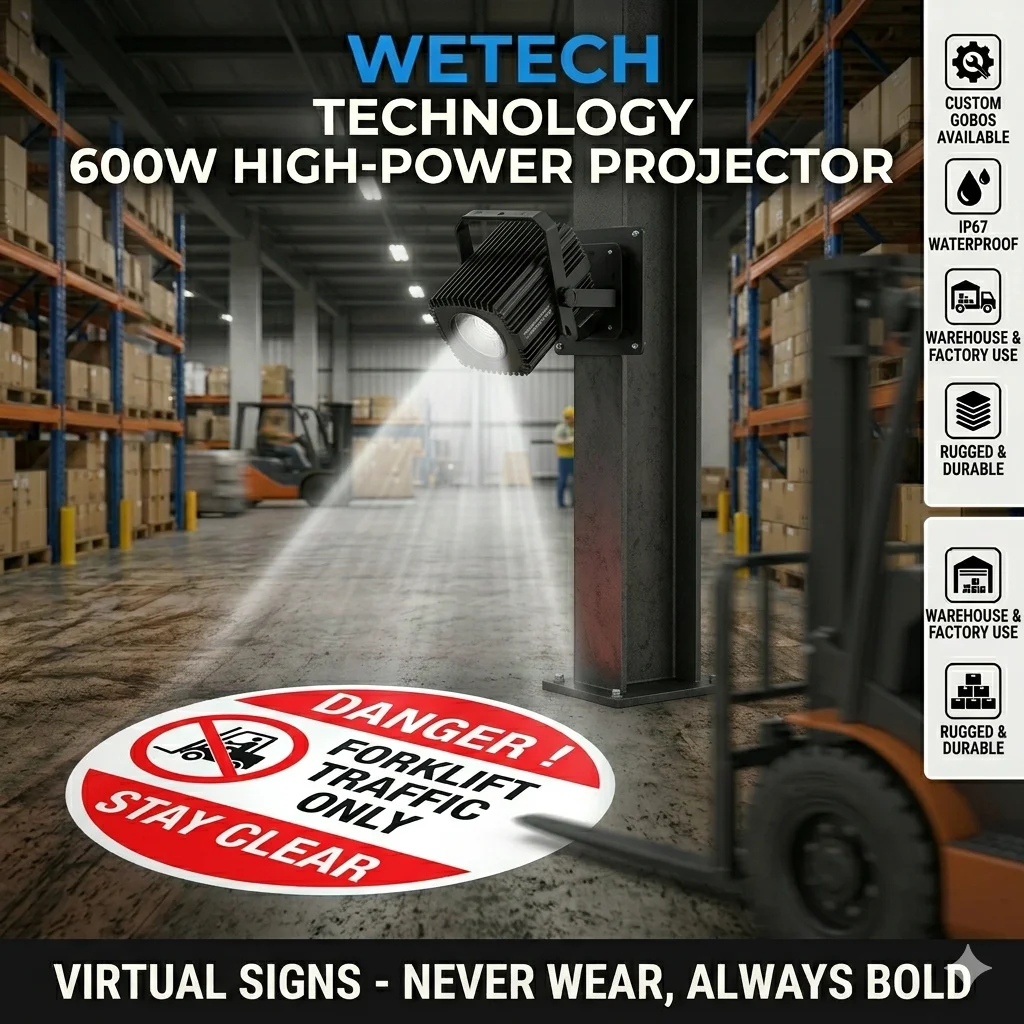 Outdoor Lighting Warehouse - 600W 300W Customizable LED Gobo Projection