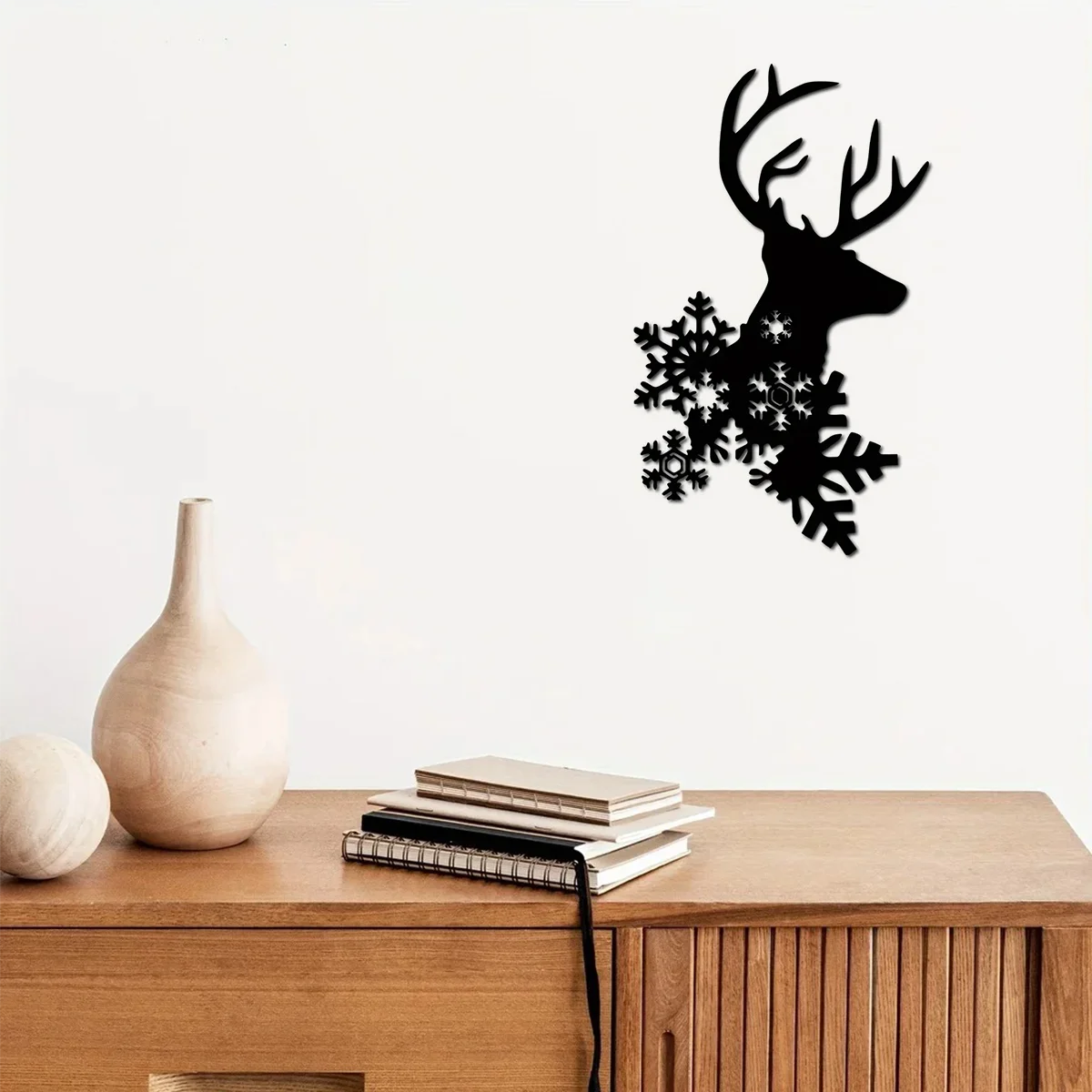 

Metal Deer Christmas Decorative Art Wall Mounted Decoration Christmas Deer Metal Art, Metal Iron Deer Signs Livingroom Decor