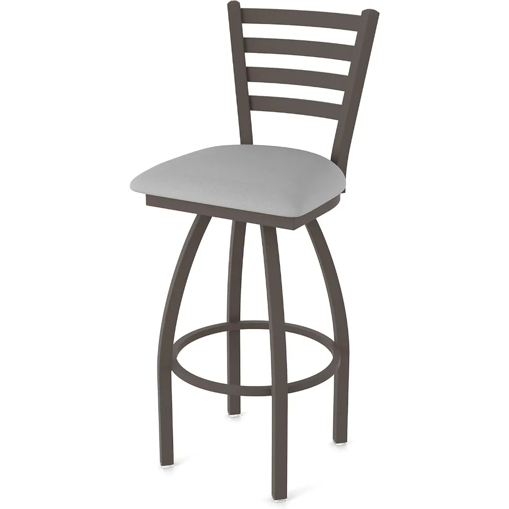 

410 Jackie 36" Swivel Bar Stool with Bronze Finish and Canter Folkstone Grey Seat