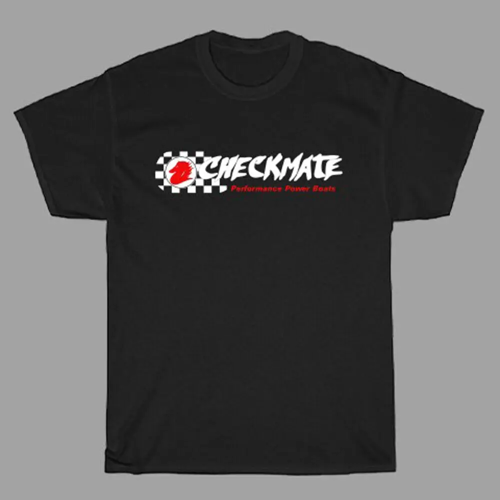 Checkmate Boats Speed Racing   T-Shirt  Tees Cotton Luxury brand vintage oversized