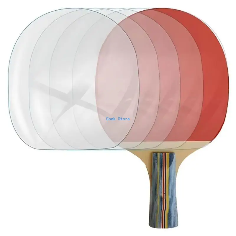 

11UE 10/20pcs Clear PingPong Racket Protective Film Sticky Dustproof Table Tennis Paddle Cover Pingpong Paddle Protect Film