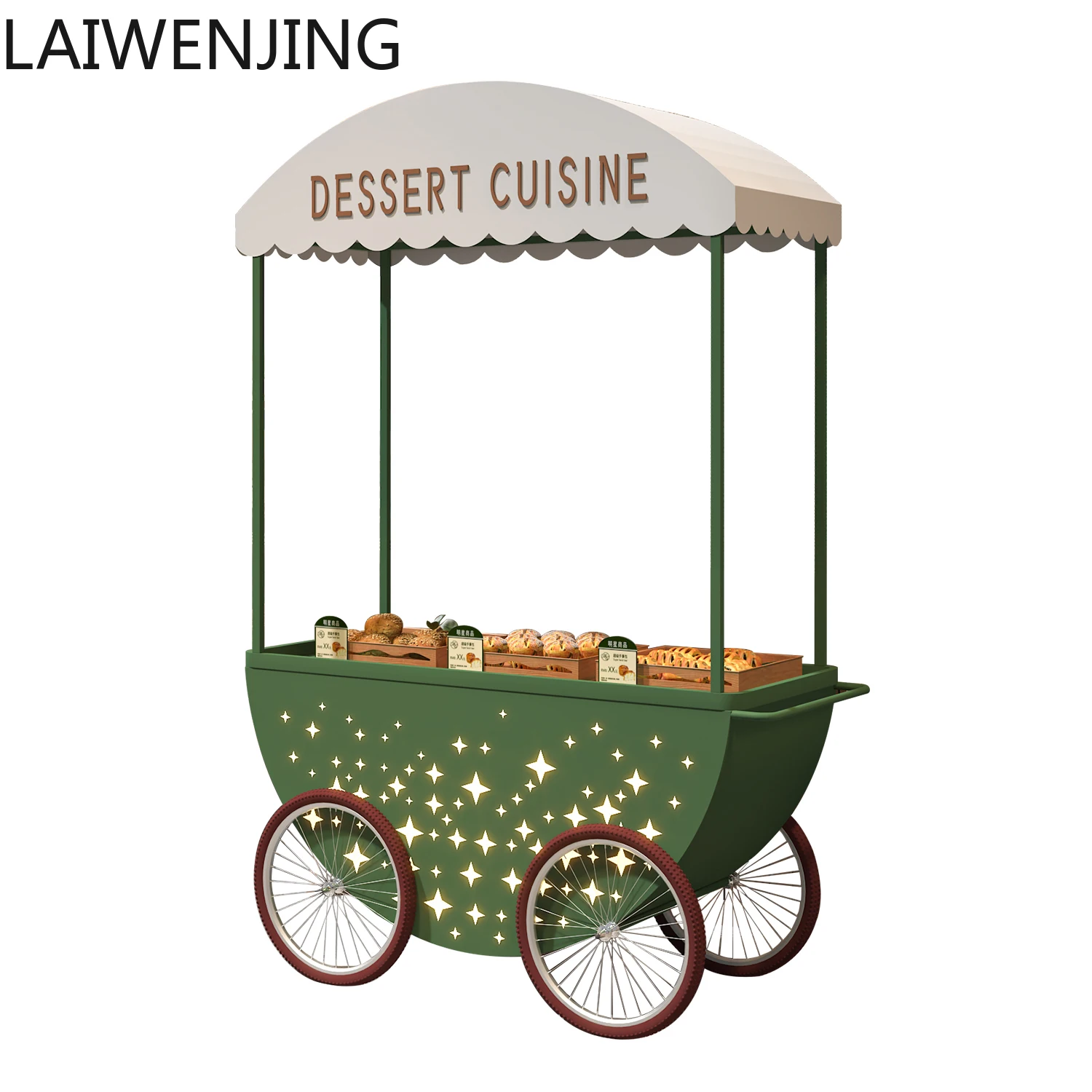 

HLZ Outdoor Market Stall Car Market Mobile Multifunctional Stall Car Scenic Mobile Car
