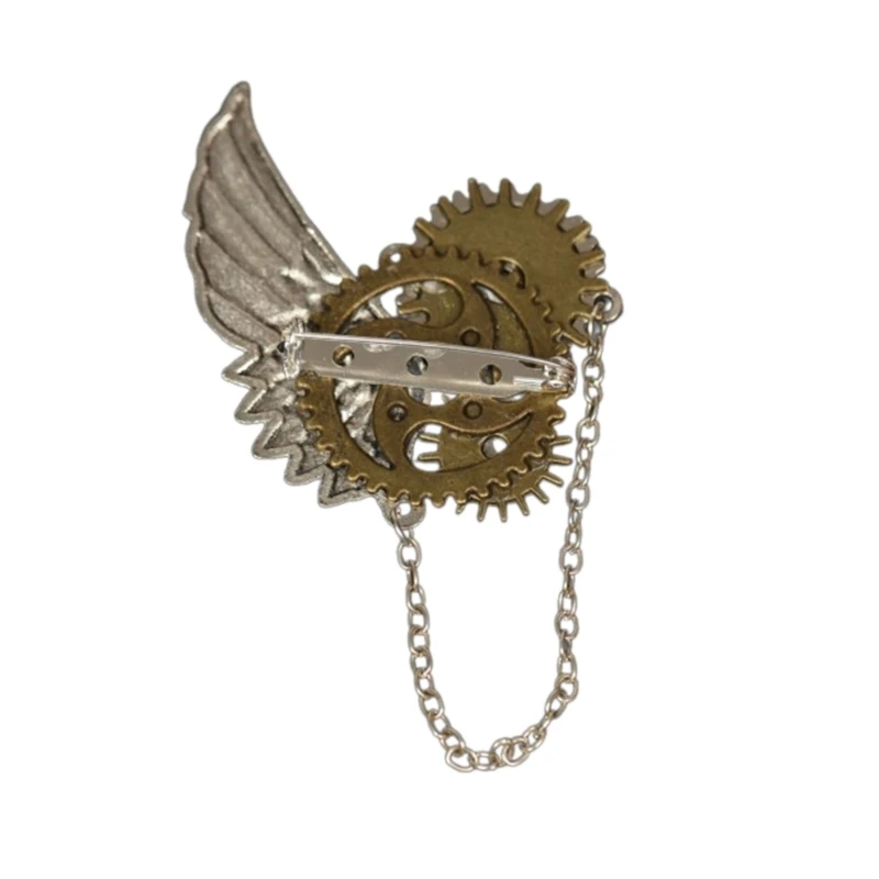 

Novelty Steampunk Brooch Pins for Female Gothic Party Props Wing Brooches Carnival Costume Lapel Pin Clothes Decorations