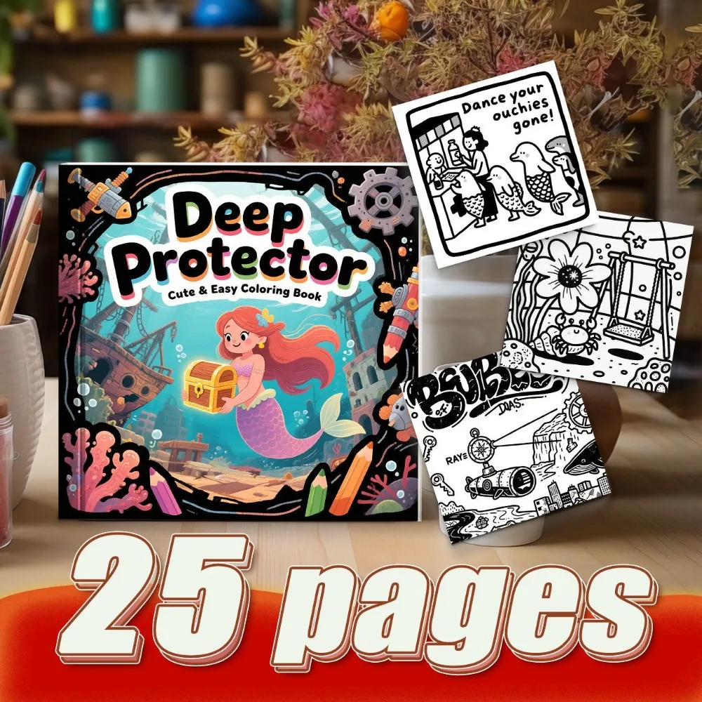 Cartoon Coloring Book Campus Handicraft Art Class Practice Unique Cartoon Shapes No Bleeding Fine Craftsmanship