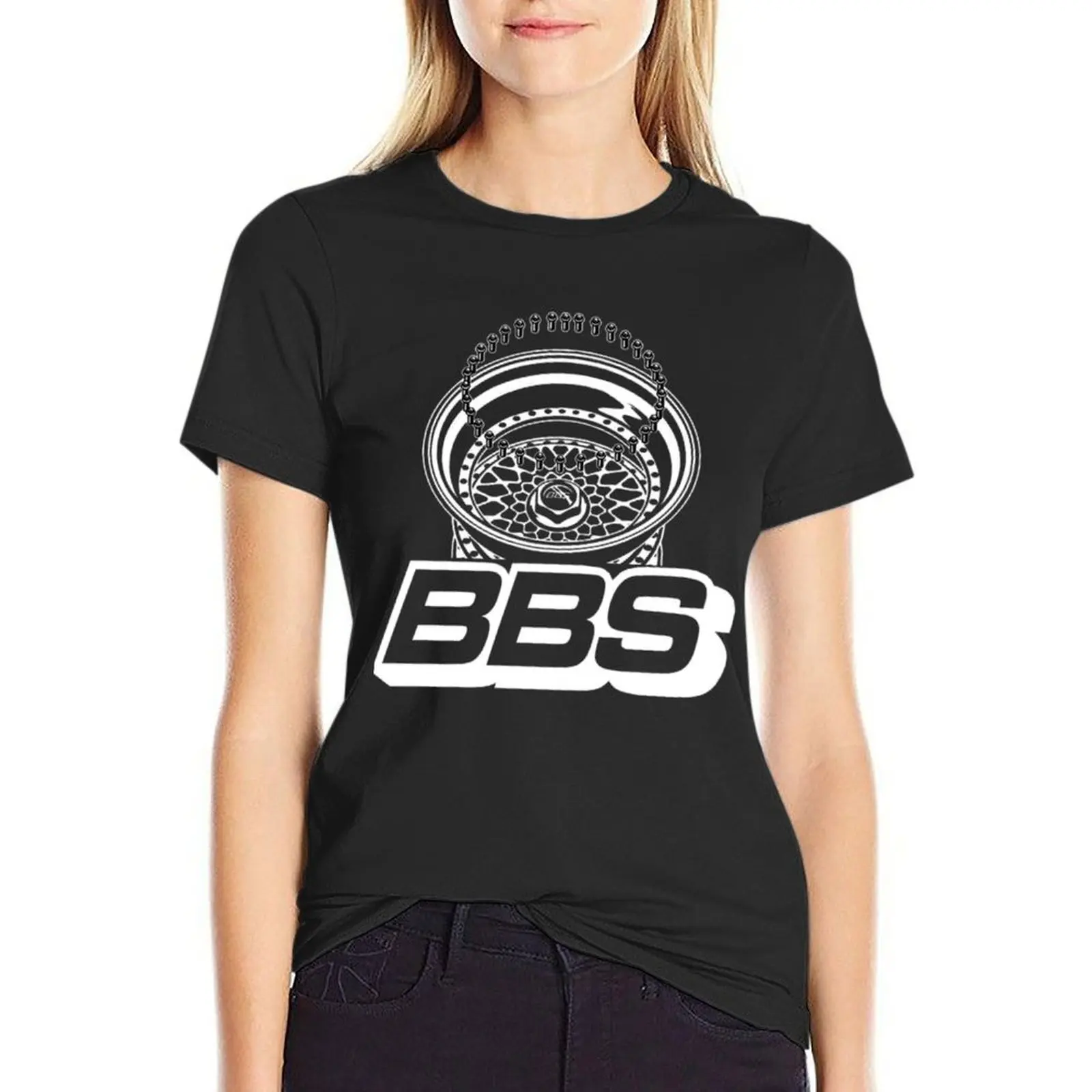 

BBS Racing T-Shirt Blouse heavyweights aesthetic clothes anime t-shirt dress for Women plus size