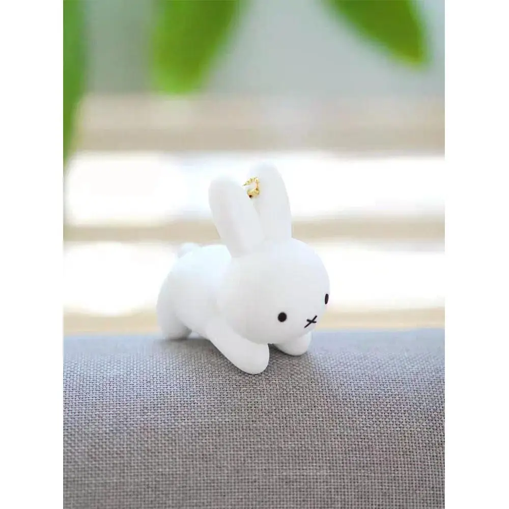 Miffy kawaii chave pingentes meninas mochila pingentes bonitos estudantes pingentes de telefone móvel bonecas presentes para amigos