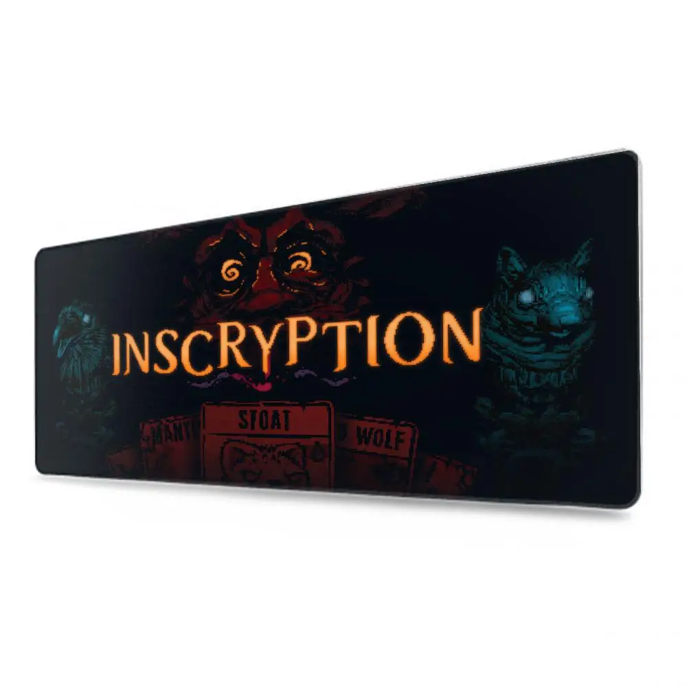 Horror card strategy game Inscryption Mouse Pad Tablet mouse Pad Laptop desktop mate Rainbow Gaming keyboard pad, Player, 90x40