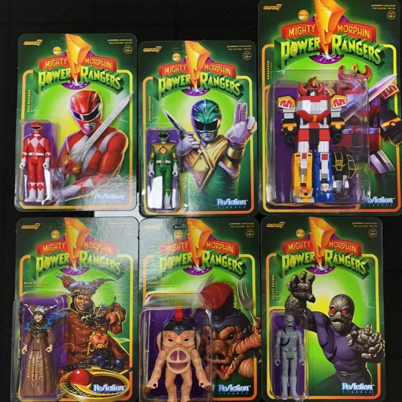 En stock Super7 Mighty Morphin Power Rangers Carded Series 1 - Set de regalo modelo Dragonzord, Red Ranger y Rita Repulsa
