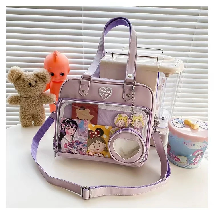 Frauen japanischen Stil Trend kawaii Süßigkeiten Farbe große Kapazität ita Tasche Mode Student adrette Umhängetasche Messenger Umhängetasche – Detail 30