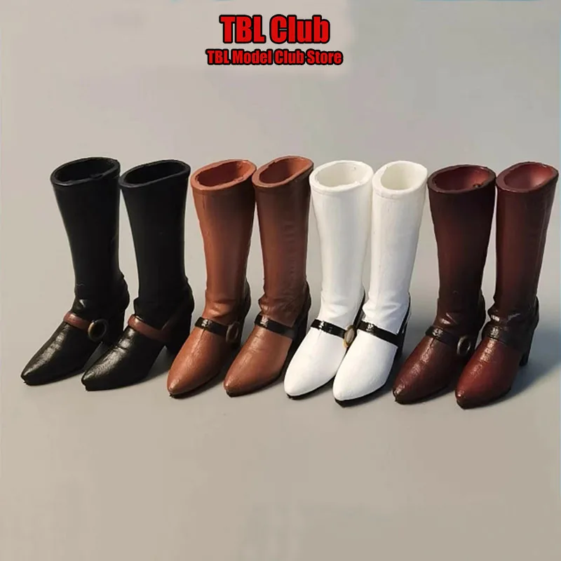 

Cdtoys CD056 1/12 Women Soldier Mid Boots Female Western Cowboy Knight High Heeled Shoes Fit 6inch Action Figure Body Toys
