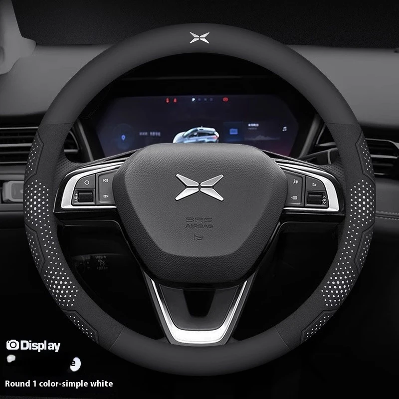 XPENG P5 P7 G3 G6 G9 X9 N5 F57 BETA Carbon fiber Suede Microfiber Leather Anti-slip Car Steering Wheel Cover Auto Accessories