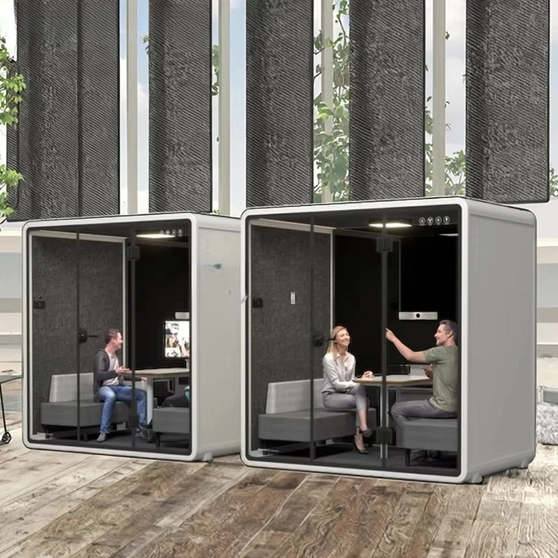 Hot Sales Single Person Portable Sound Proof Office Pod Booth Easy Assemble Modular Silent  Work Space Durable Sturdy High Grade