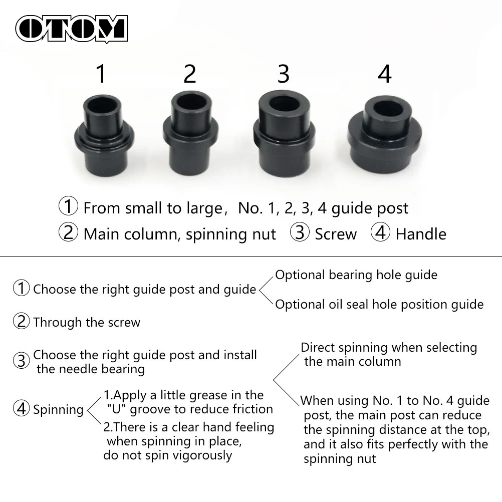 OTOM-Universal motocicleta rolamento instalação ferramenta, triângulo alavanca ligação, Press Fitting Repair Kit para KTM CRF YZ, Swing ARM, ligação