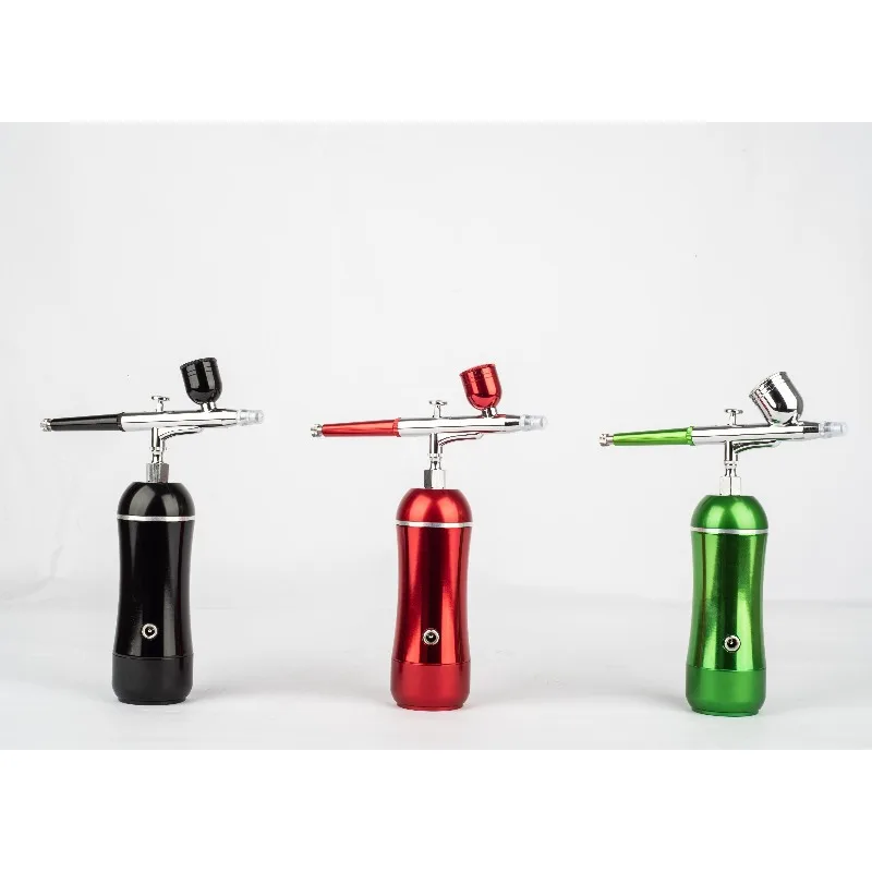 Portable Professional Nail Art Device Popular Selling 5W Battery Air Brush Machine Plastic Hand Shape Compressor for Nails