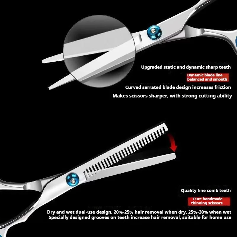 2 أنماط مقص حلاّق أداة تصفيف الشعر لقطع الشعر الفولاذ المقاوم للصدأ صالون الحلاقة اكسسوارات أدوات حلاقة صالون المنزل