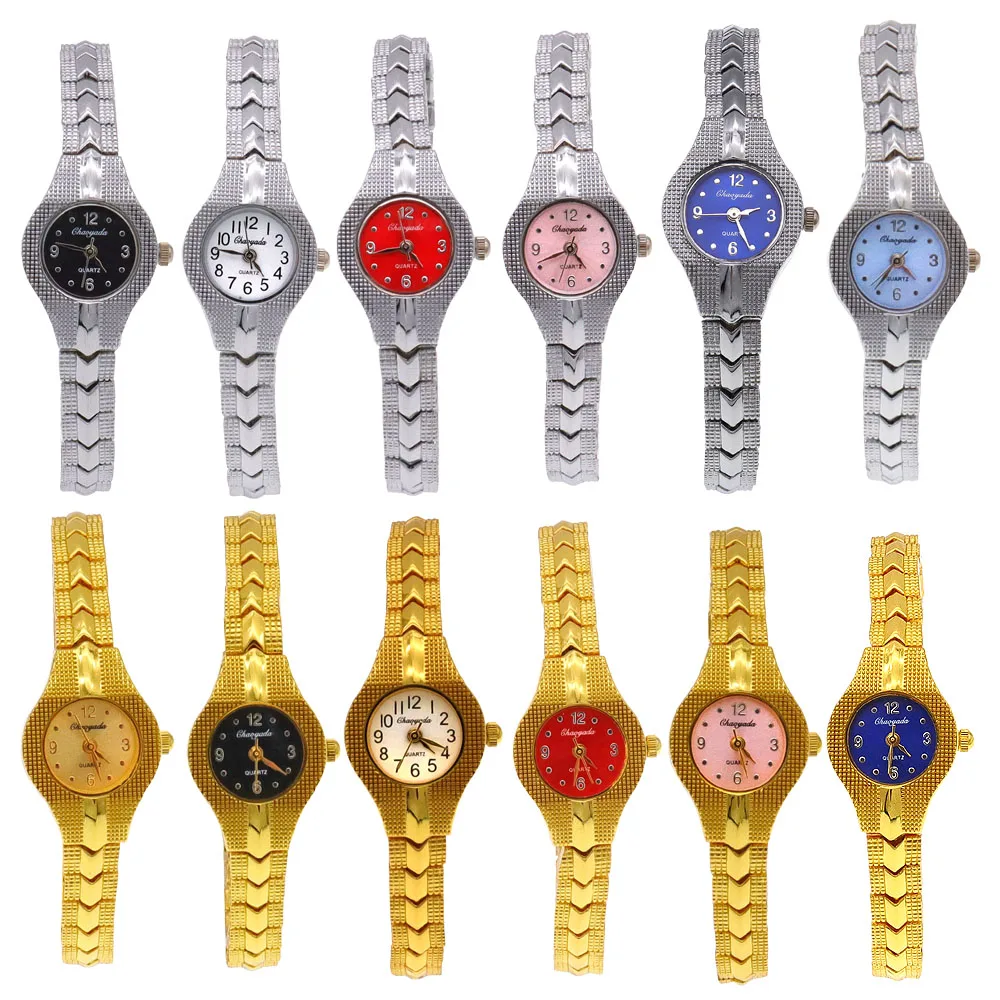 12 stks/partij Mode Vrouwen Populaire Horloge Armband Horloge Kleine Wijzerplaat Quartz vrijetijdshorloge