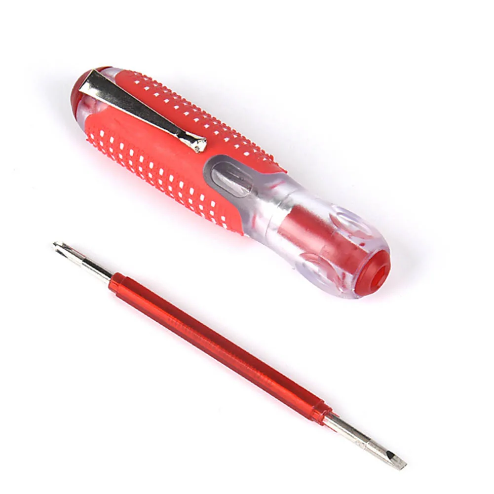 

Brand New Screwdriver Test Pen Test Pencil 100-500V 162mm Dual Screwdriver Heads For Home Automotive Insulation