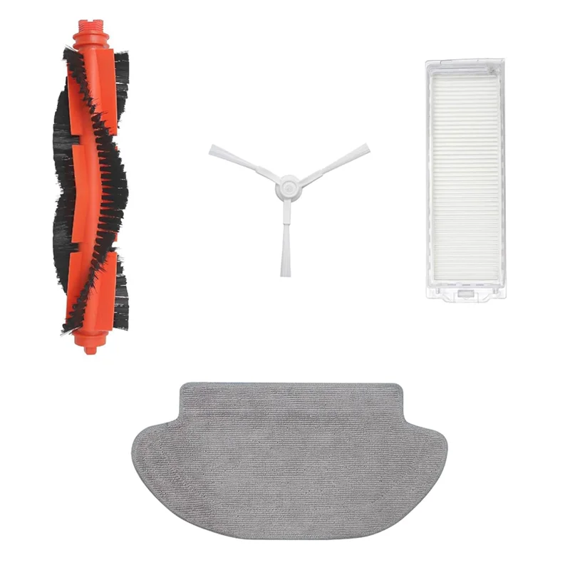 

For Xiaomi S10 S12 B106GL Robot Vacuum Accessory Set-Main Brush, Side Brush, Mop Cloth, Hepa Filter
