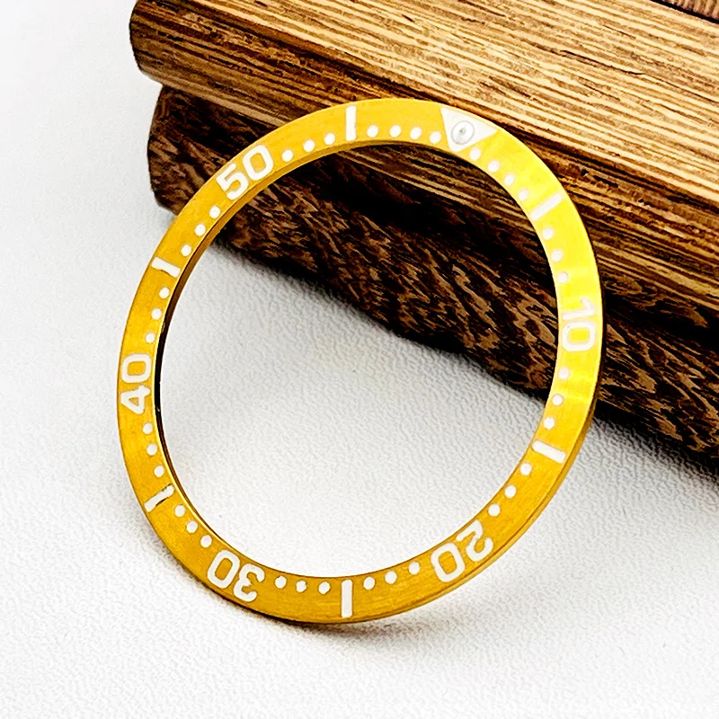 Luminous aço inoxidável Assista Bezel Inserir, Case para Seiko SPB185, NH35, NH35, 38x30.5mm Insert