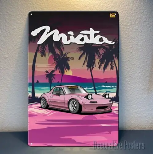 1d,Mazda Mx5 Miata Car Metal Poster - Collectable Tin Sign - Size:20x30cm