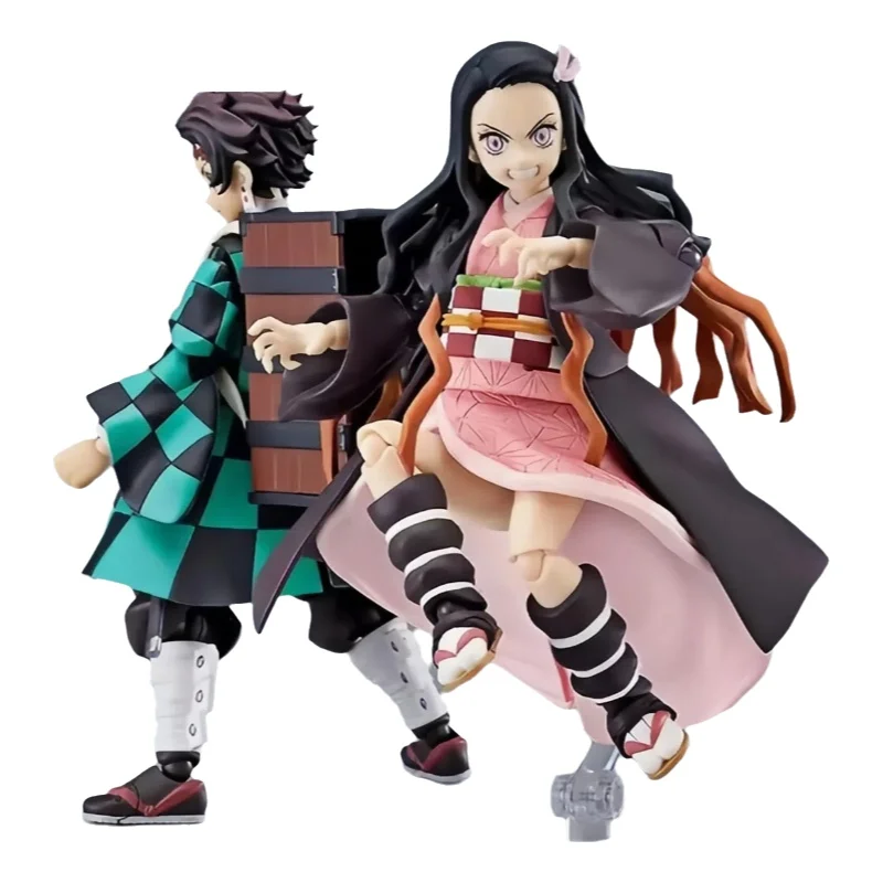

New Blade Handheld Charcoal Jiro Model Small Statue Devil You Bean Action Figures Collection Toys Decorations Gifts